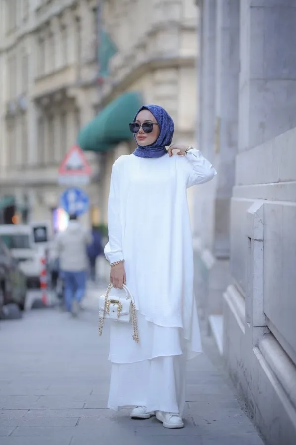 Chic and Comfortable Lina Tunic and Trouser Set in  – Perfect for Everyday Elegance