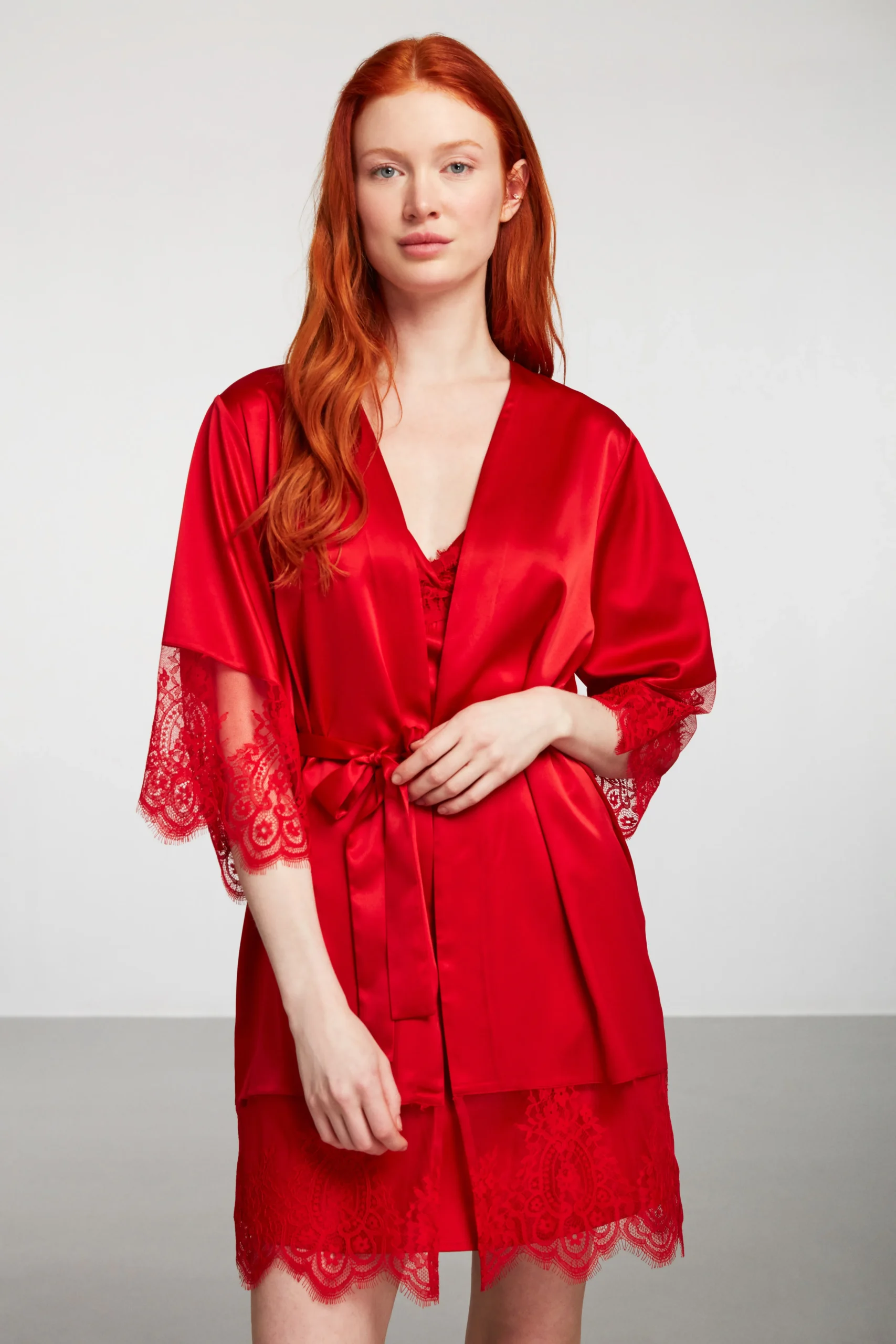 Luxurious Women's Satin Robe Set