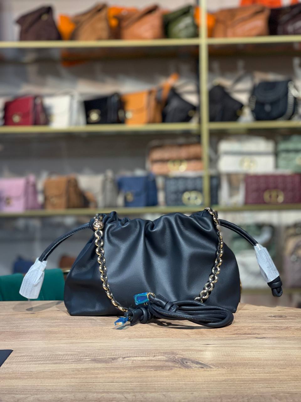 LOEWE Flamenco Chain Medium Leaser Bag