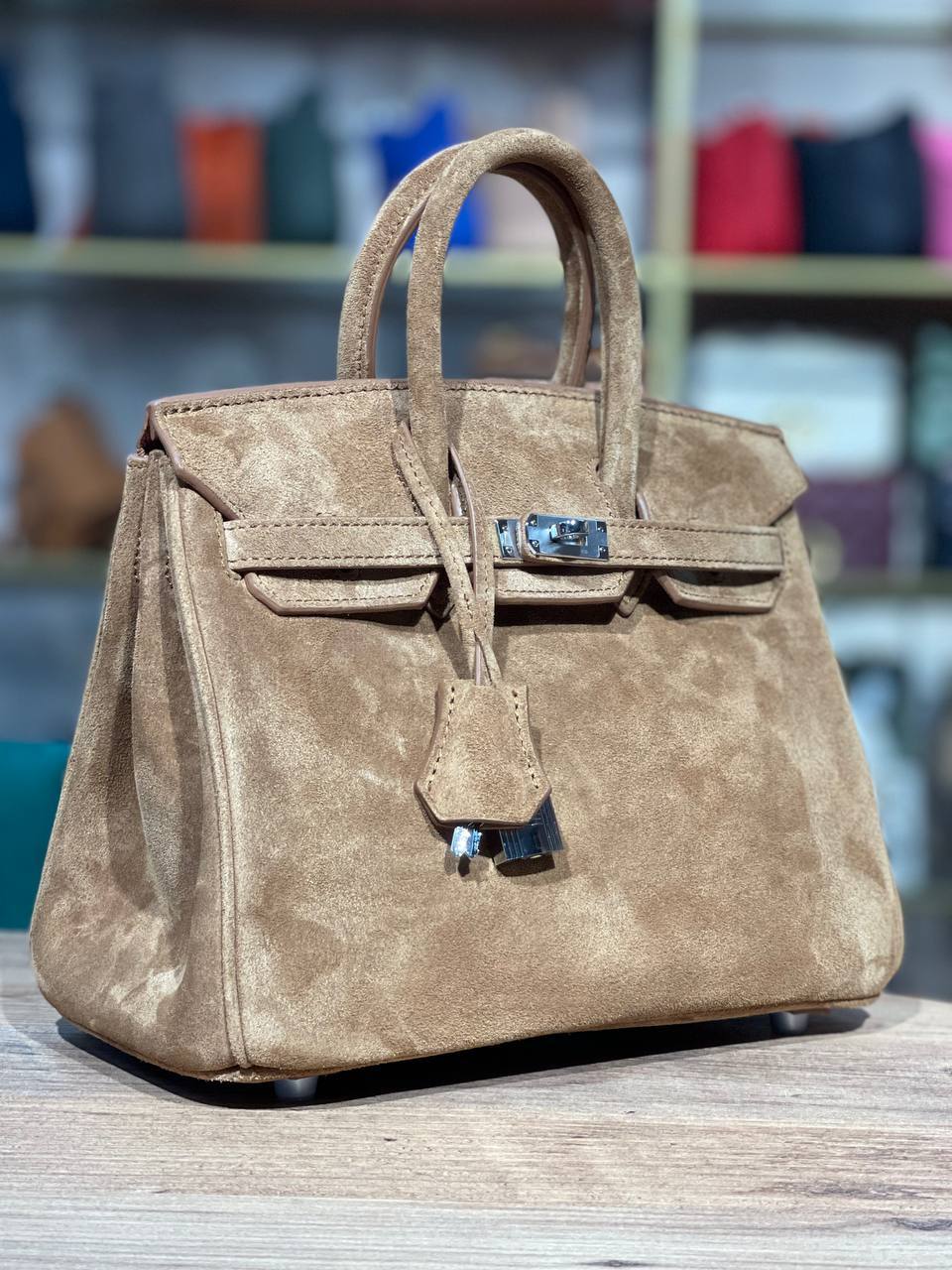 HERMÈS Birkin Suede Bag