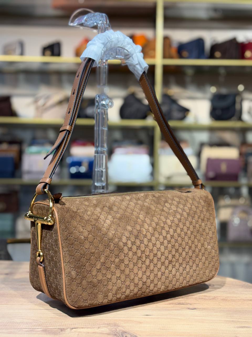 GUCCI HALF HORSEBIT SUEDE