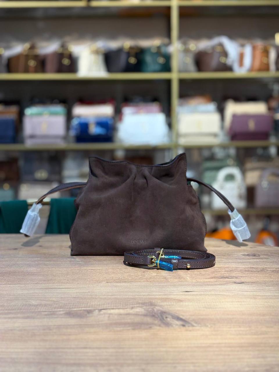 LOEWE FLAMENCO MINI SUEDE