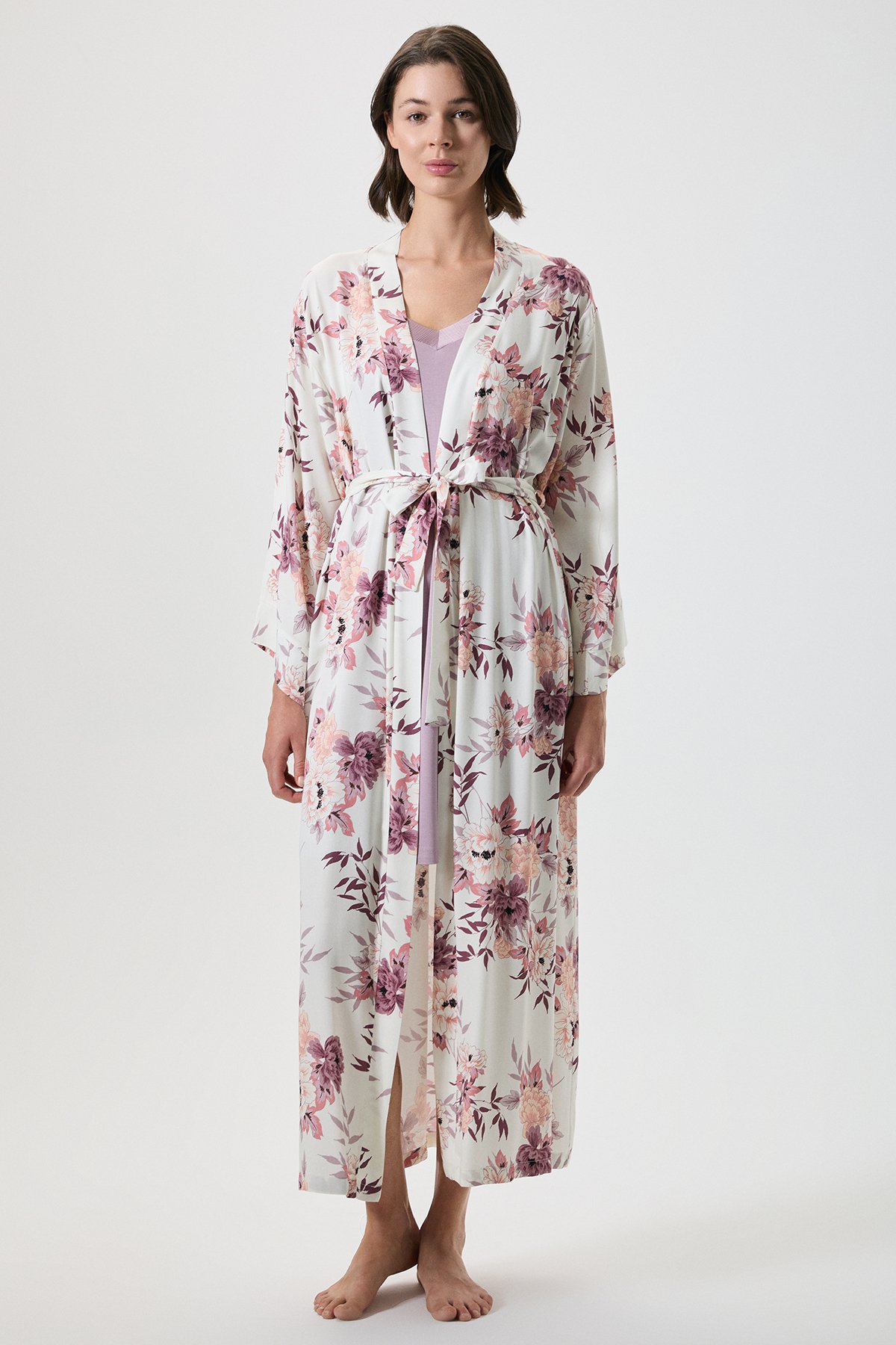 Patterned Dressing Gown Set 20210