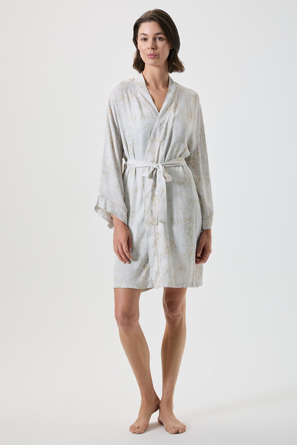 Floral Patterned Dressing Gown Set 20234